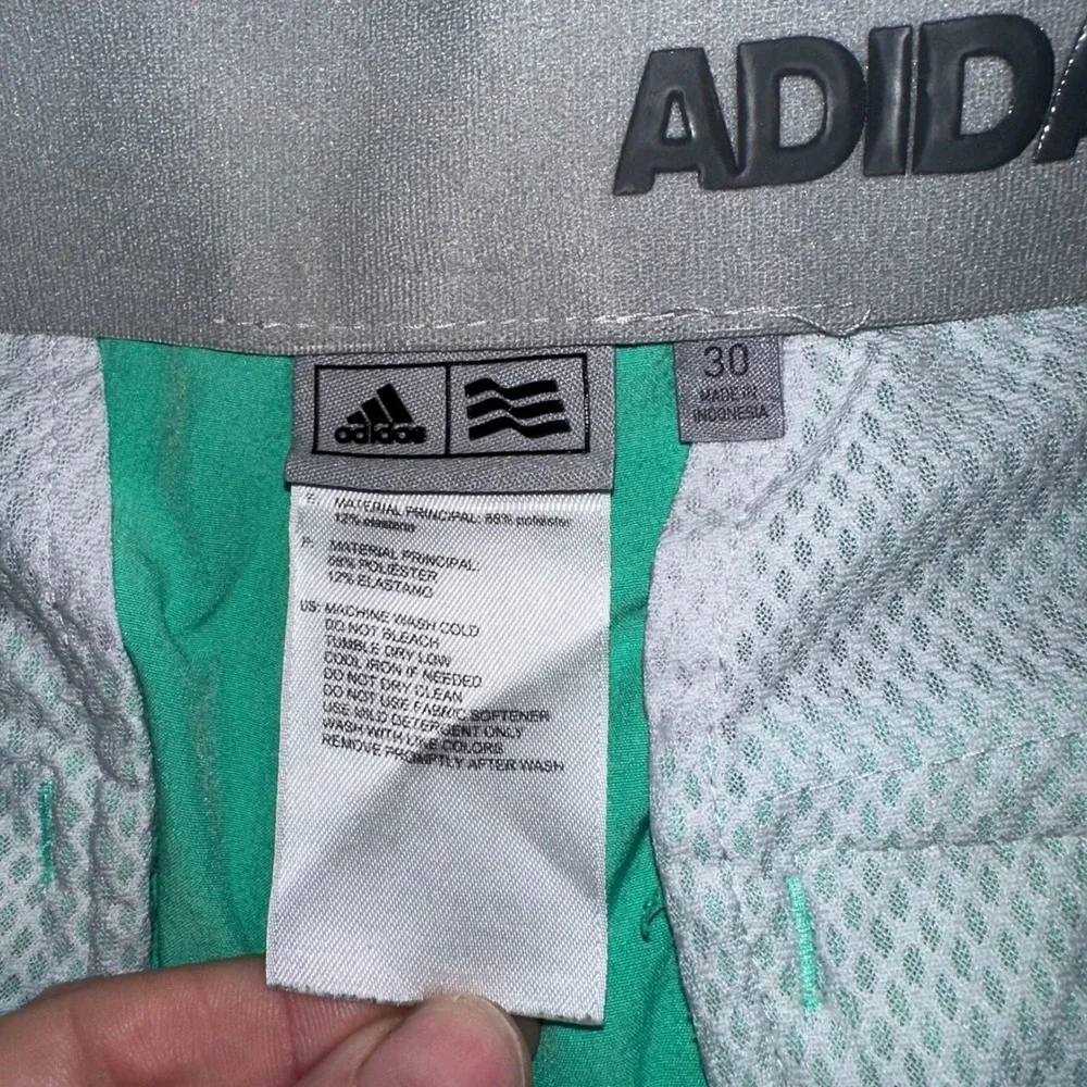 Adidas Golf Shorts Mens 30 Green Flat Front‎ Performance Stretch Activewear